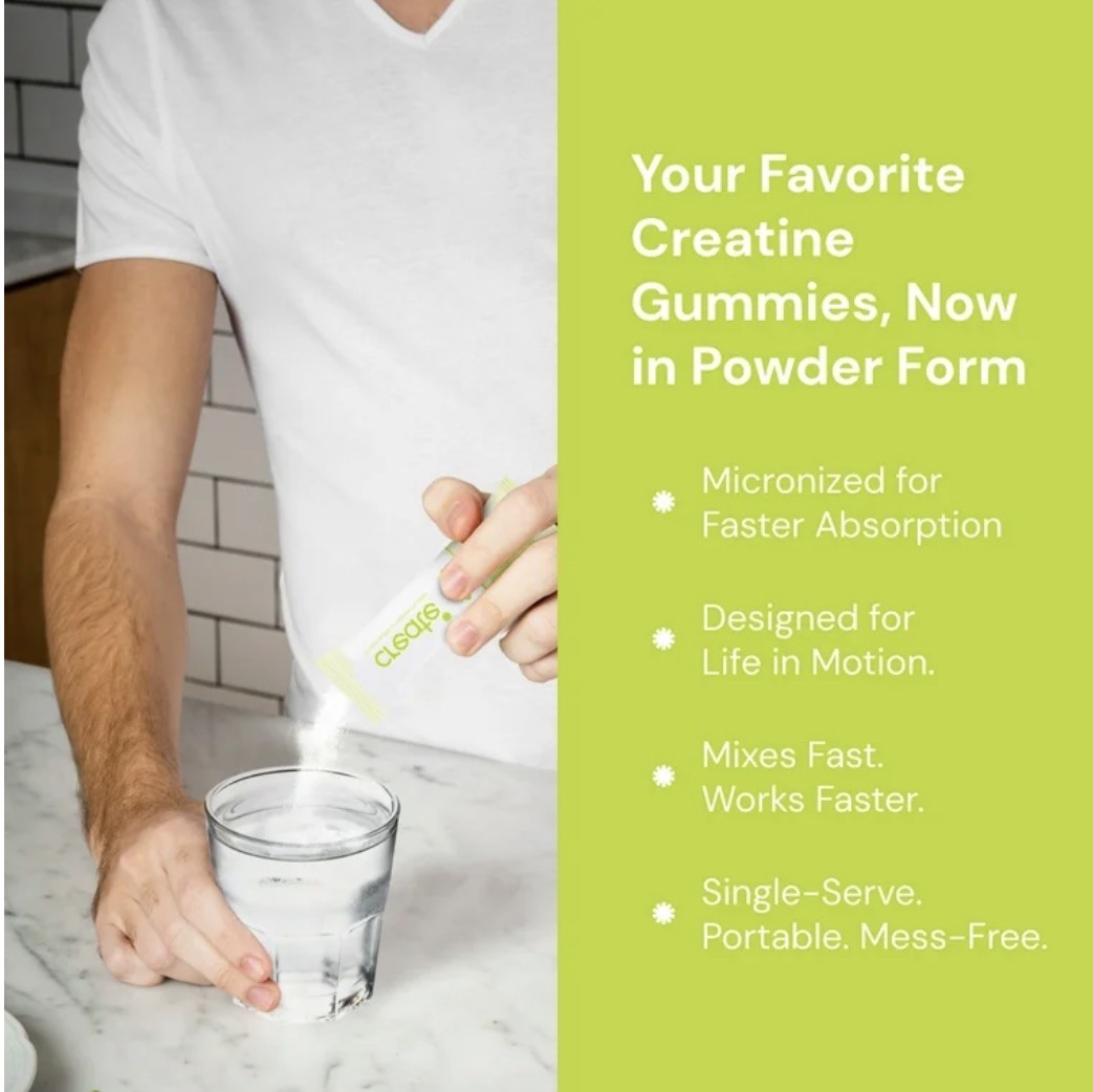 Create Creatine Monohydrate Powder Lemon Lime Dietary Supplement 30 sticks – New