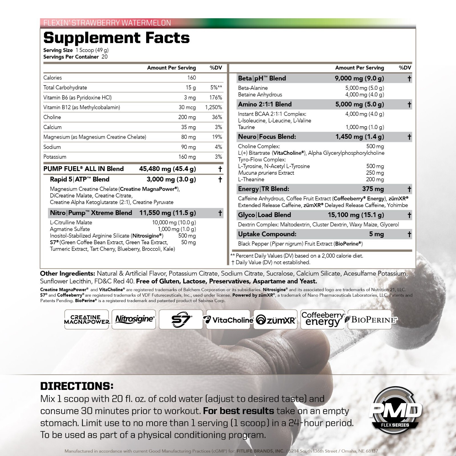 Pump Fuel ALL IN Insanity Ultimate Muscle Pump Supplement & Pre Workout Powder