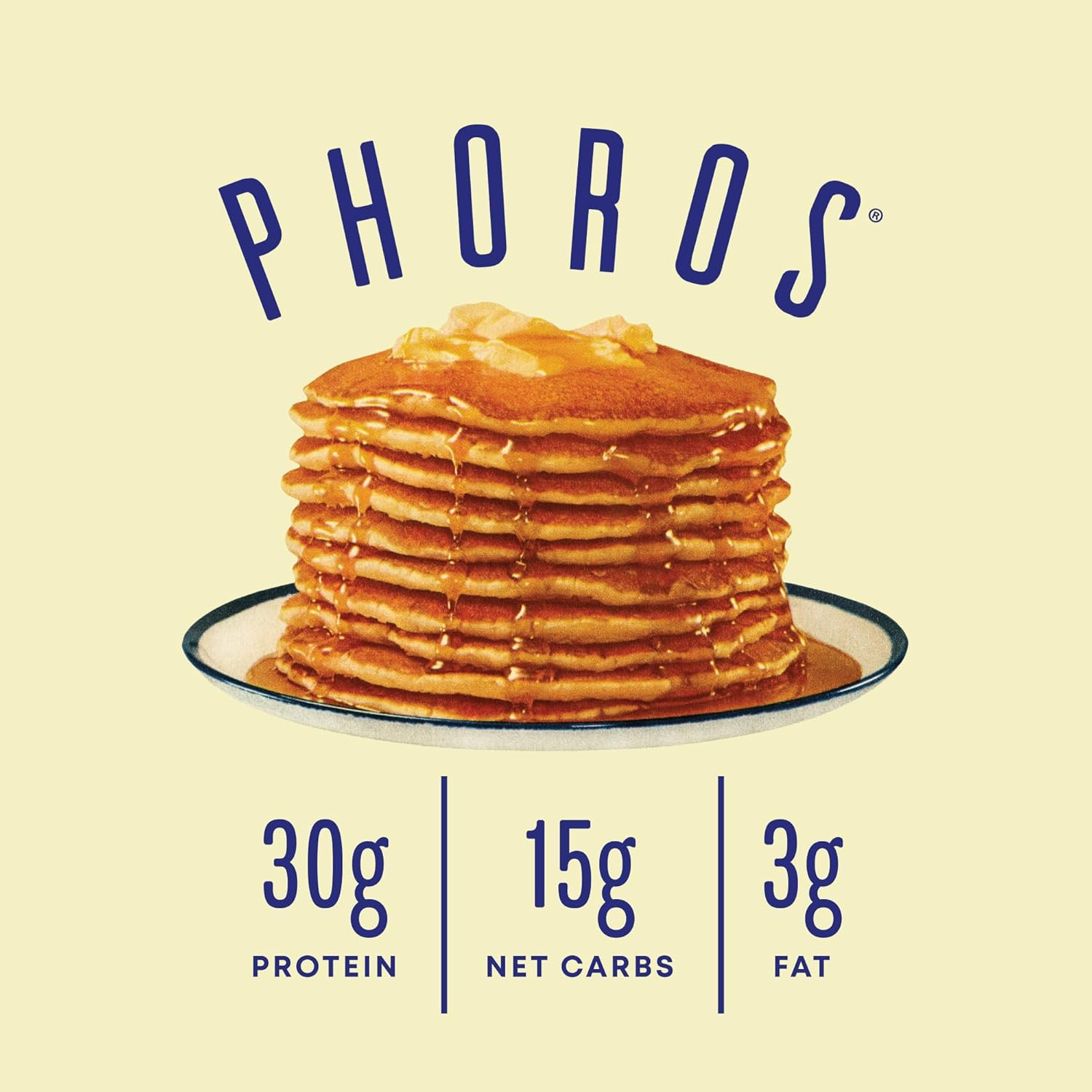 Protein Pancake Mix & Protein Waffle Mix by Phoros Nutrition 30G of Protein