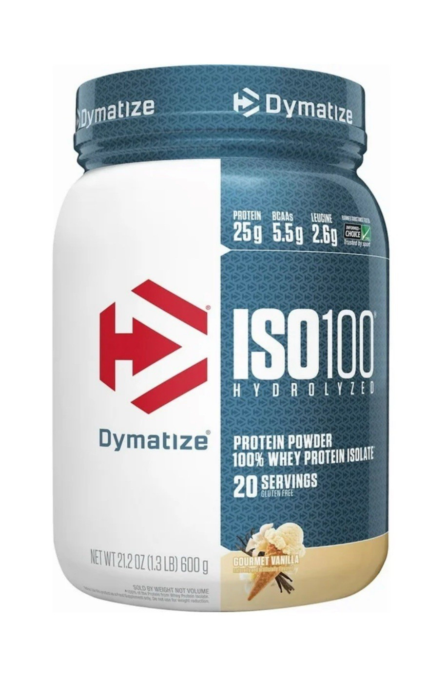 Dymatize ISO100 Hydrolyzed Whey Isolate Powder Vanilla 21.2 oz