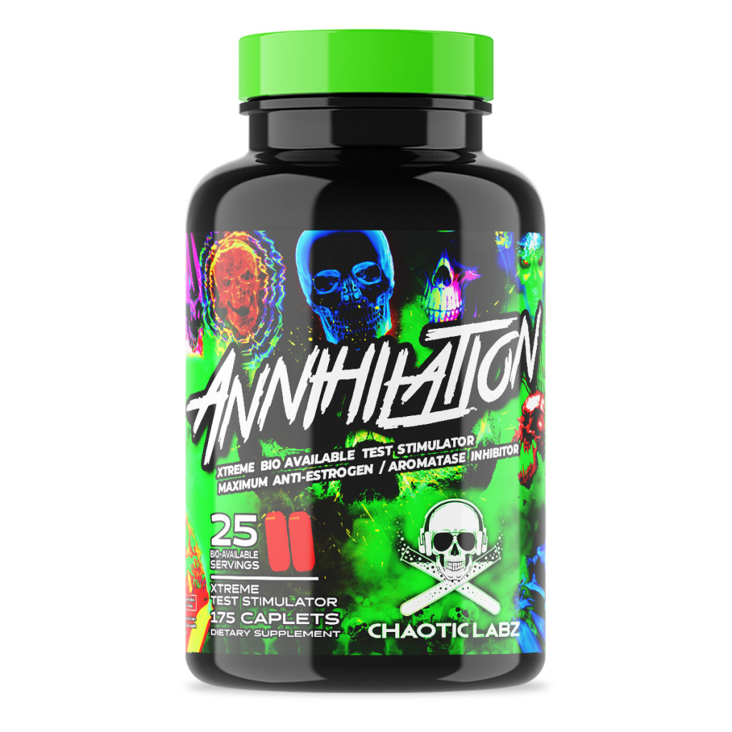 ANNIHILATION BY CHAOTIC LABZ MONTH SUPPLY NATURAL TEST BOOSTER