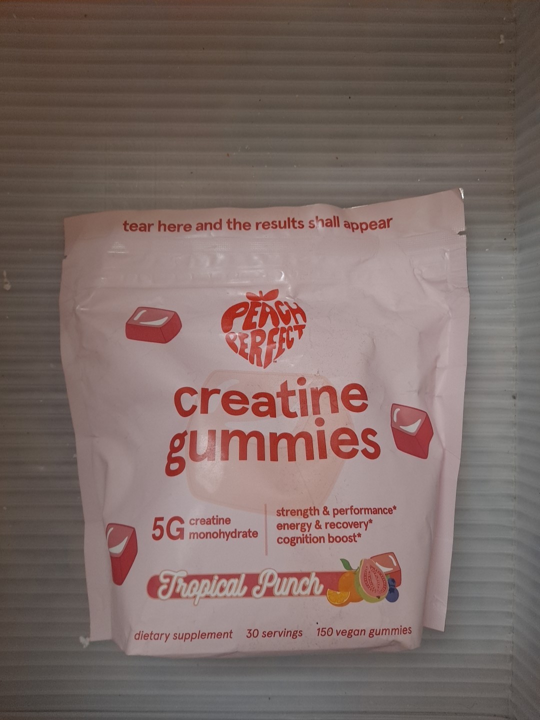 Peach Perfect Creatine Monohydrate Gummies Glute Builder Non-GMO EXP: 03/2027