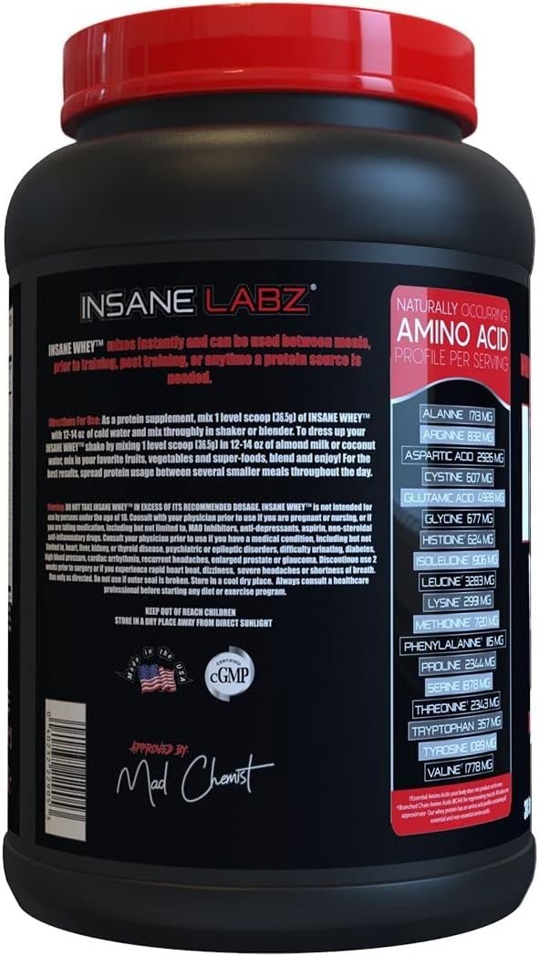 High-Quality Insane Whey Protein – 25g Per Serving, Meal Replacement Chocolate