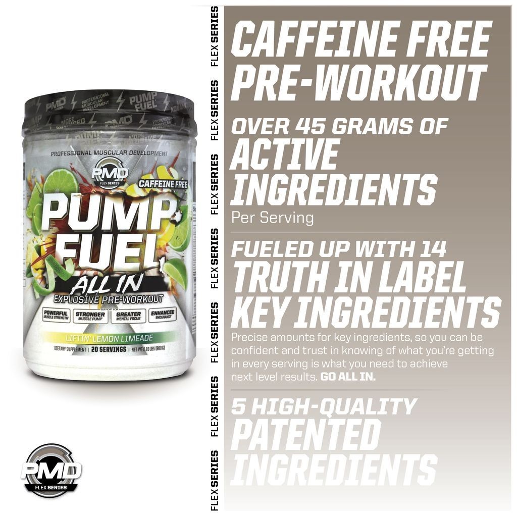 PMD Sports Ultra Pump Fuel All-In Caffeine Free – Pre Workout Powder