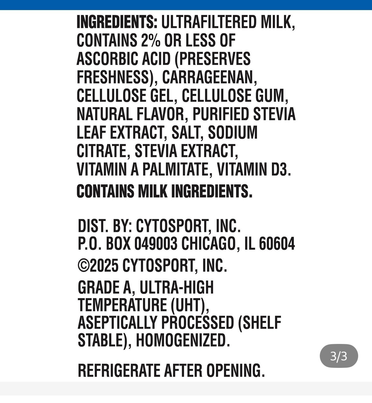 Muscle Milk High Protein Shake Cookies ‘N Crème 33g 11 fl oz 18-Pack