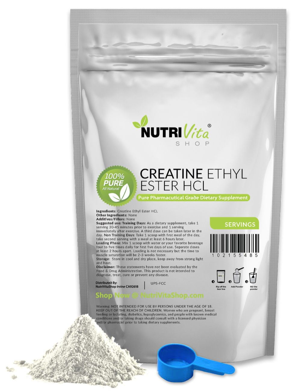 5000g (11lb) NEW MICRONIZED CREATINE ETHYL ESTER HCL CEE