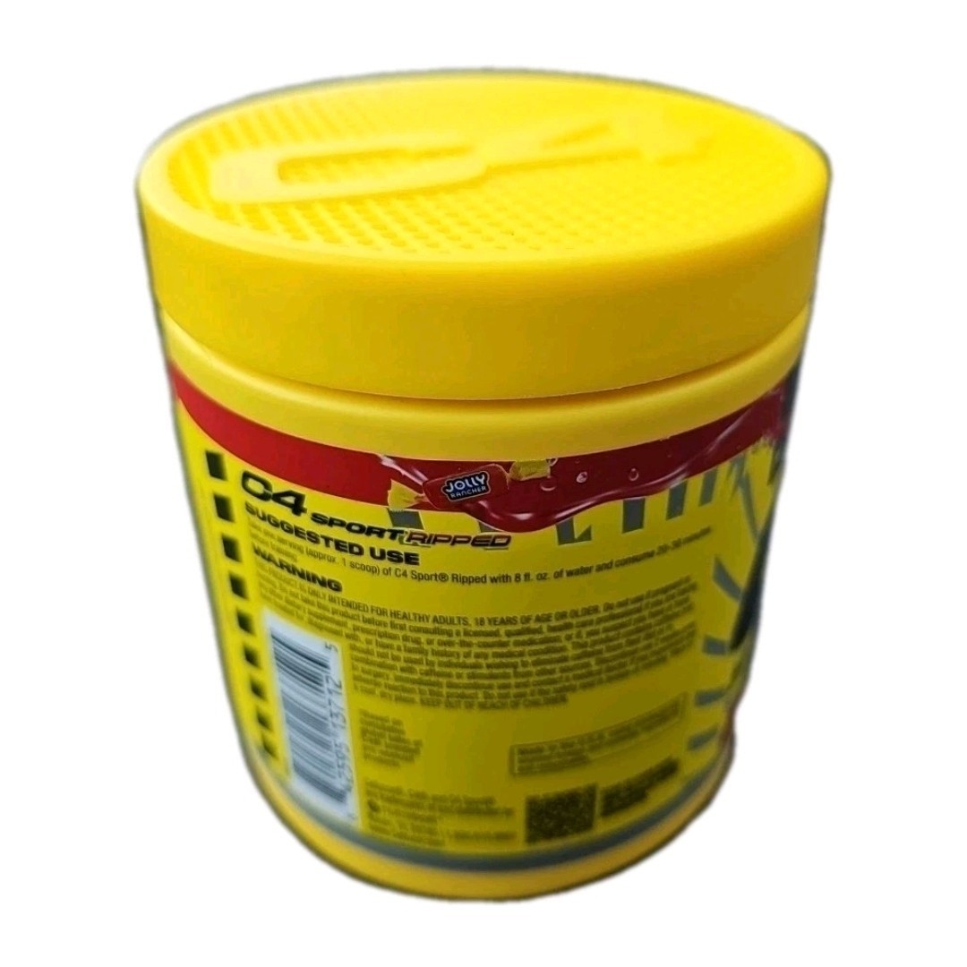 C4 Sport Ripped Pre-Workout – Jolly Rancher Cherry – Size: 9.4 oz
