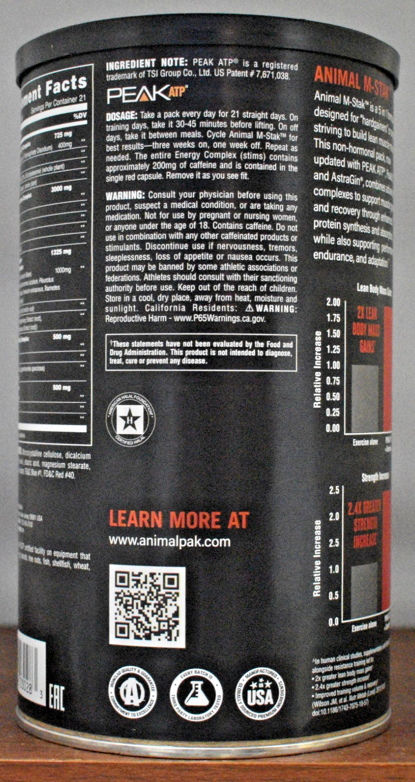 Universal Nutrition Animal M-Stak 21 PACKS Hard Gainer’s GET BIG QUICK