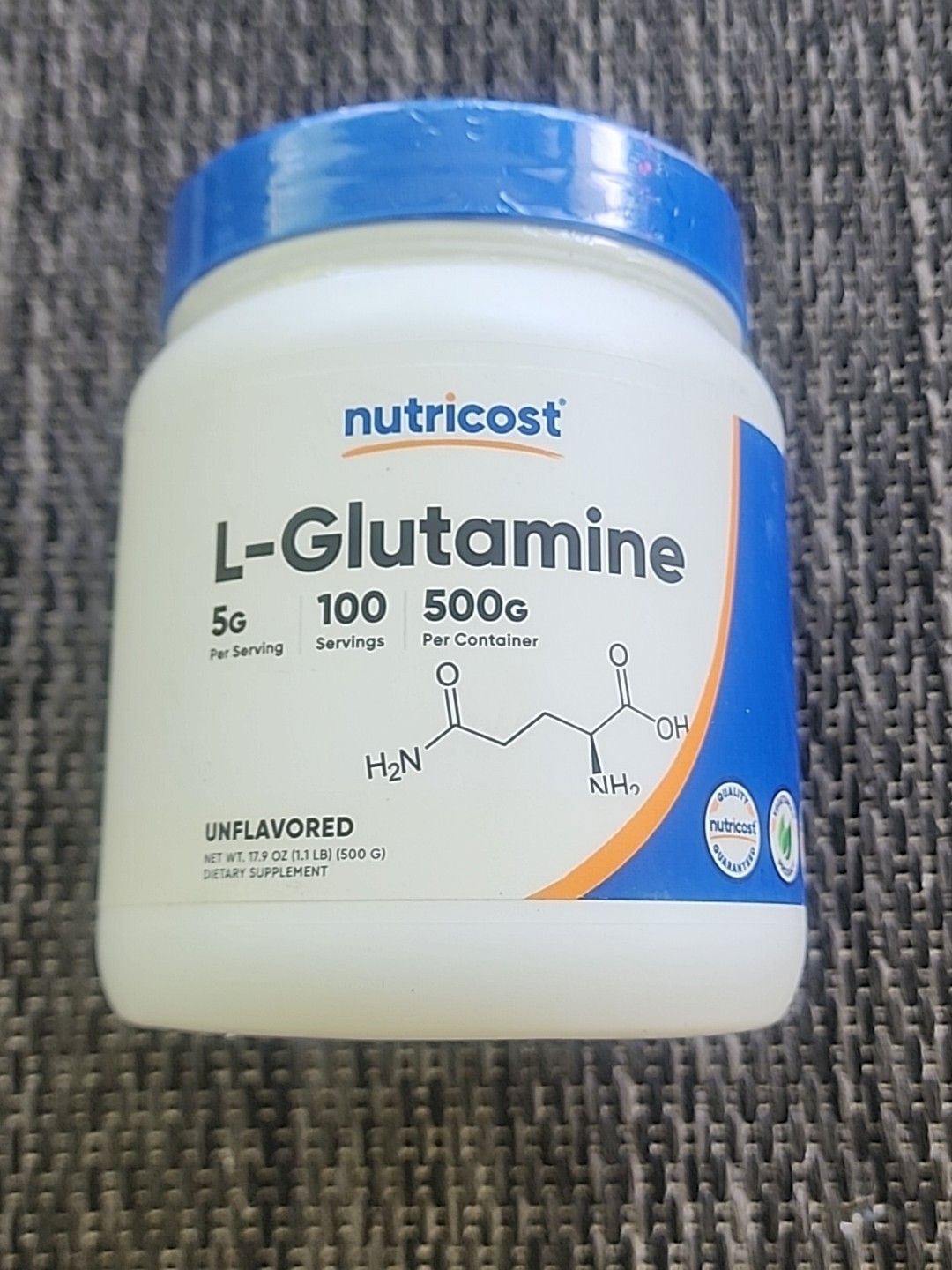 L-Glutamine Powder 500g – Non-GMO, Unflavored, Support Digestive & Immune Health