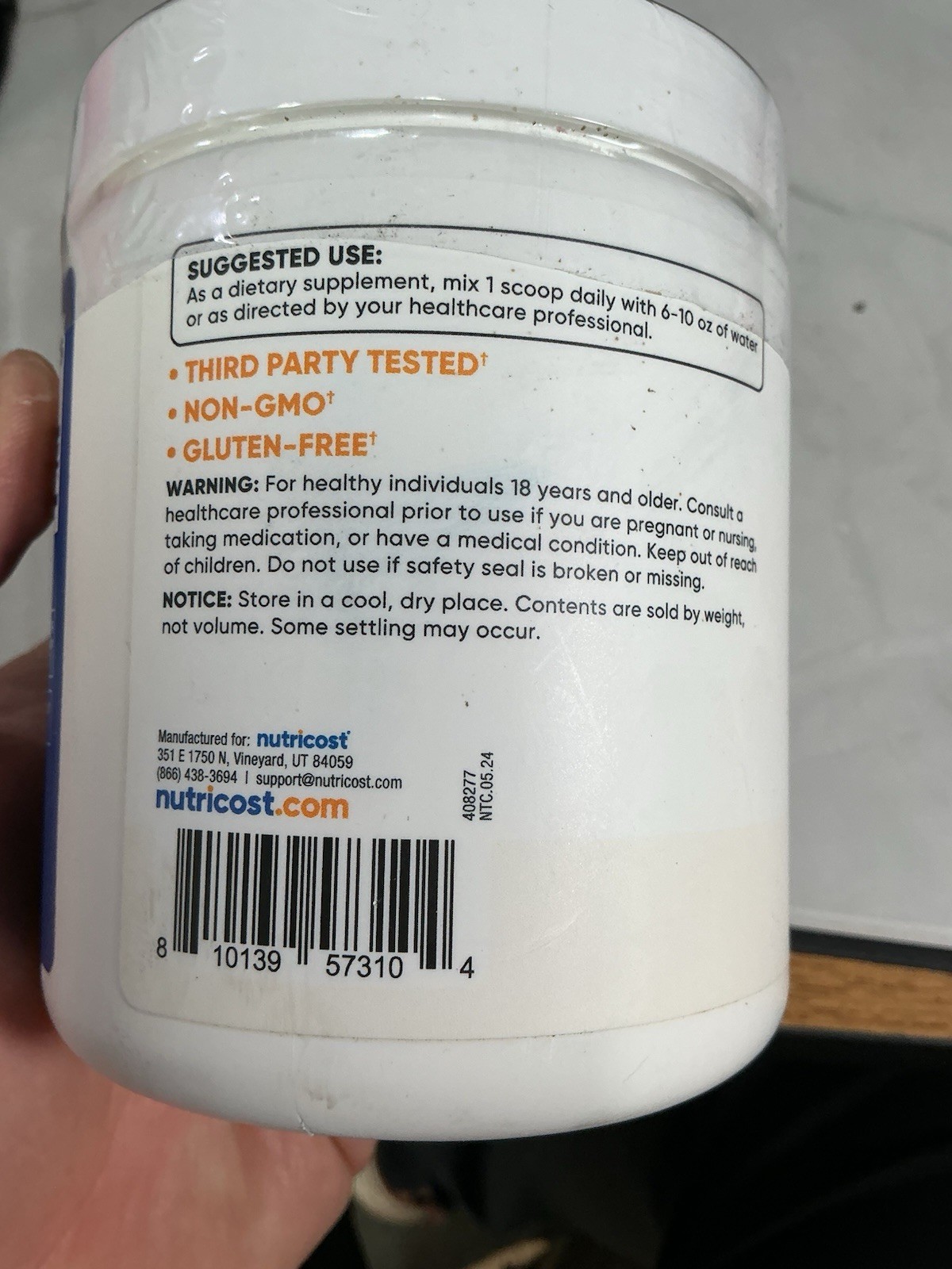 Nutricost L-Carnitine Tartrate Powder (250 Grams) – 1 Gram per Serving