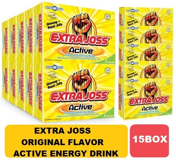 15BOX NEW EXTRA JOSS ORIGINAL FLAVOR ACTIVE ENERGY BOOST DRINK POWDER HALAL DHL