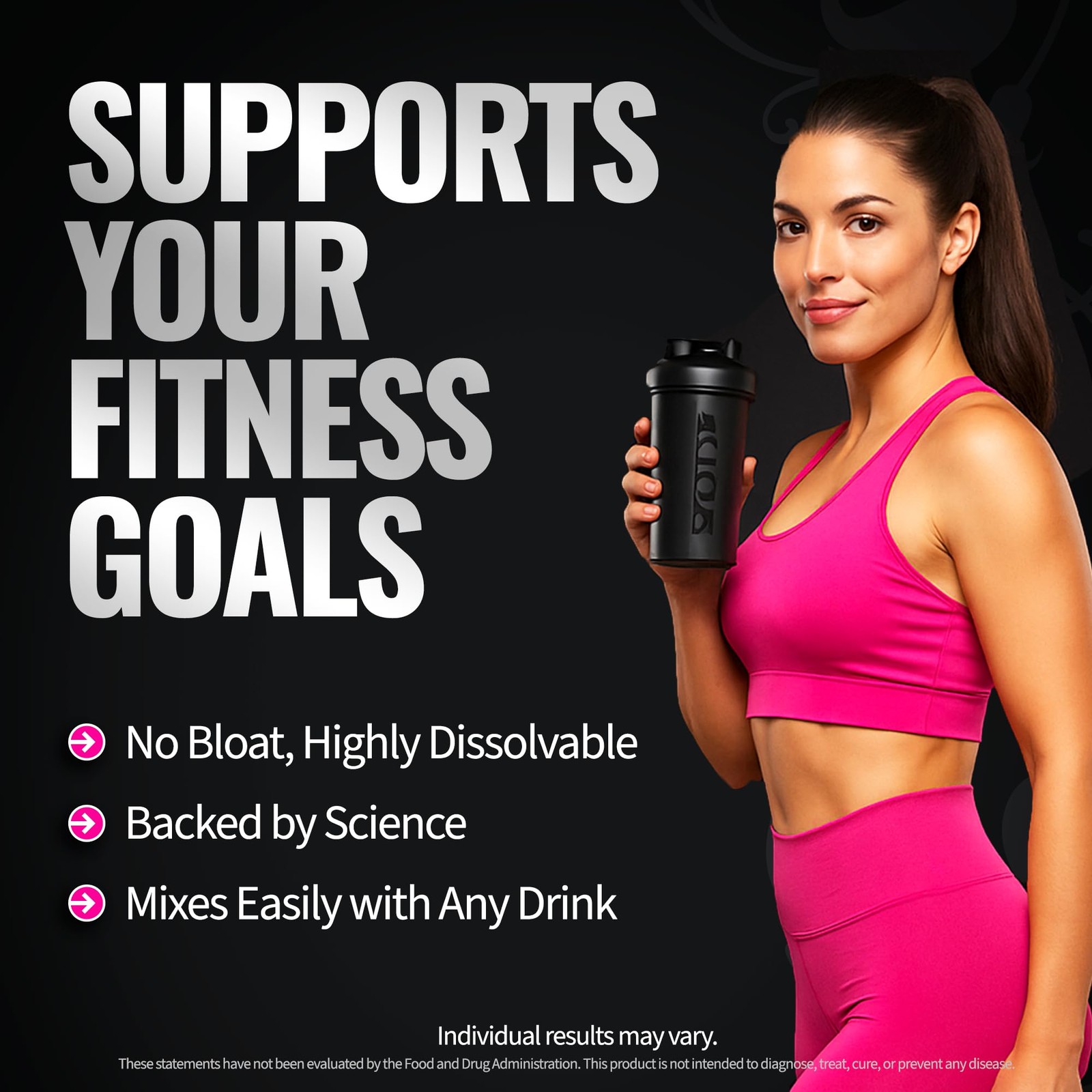 Bold Buns Creatine for Women – Supplement with 12.7 Ounce (Pack of 1), White