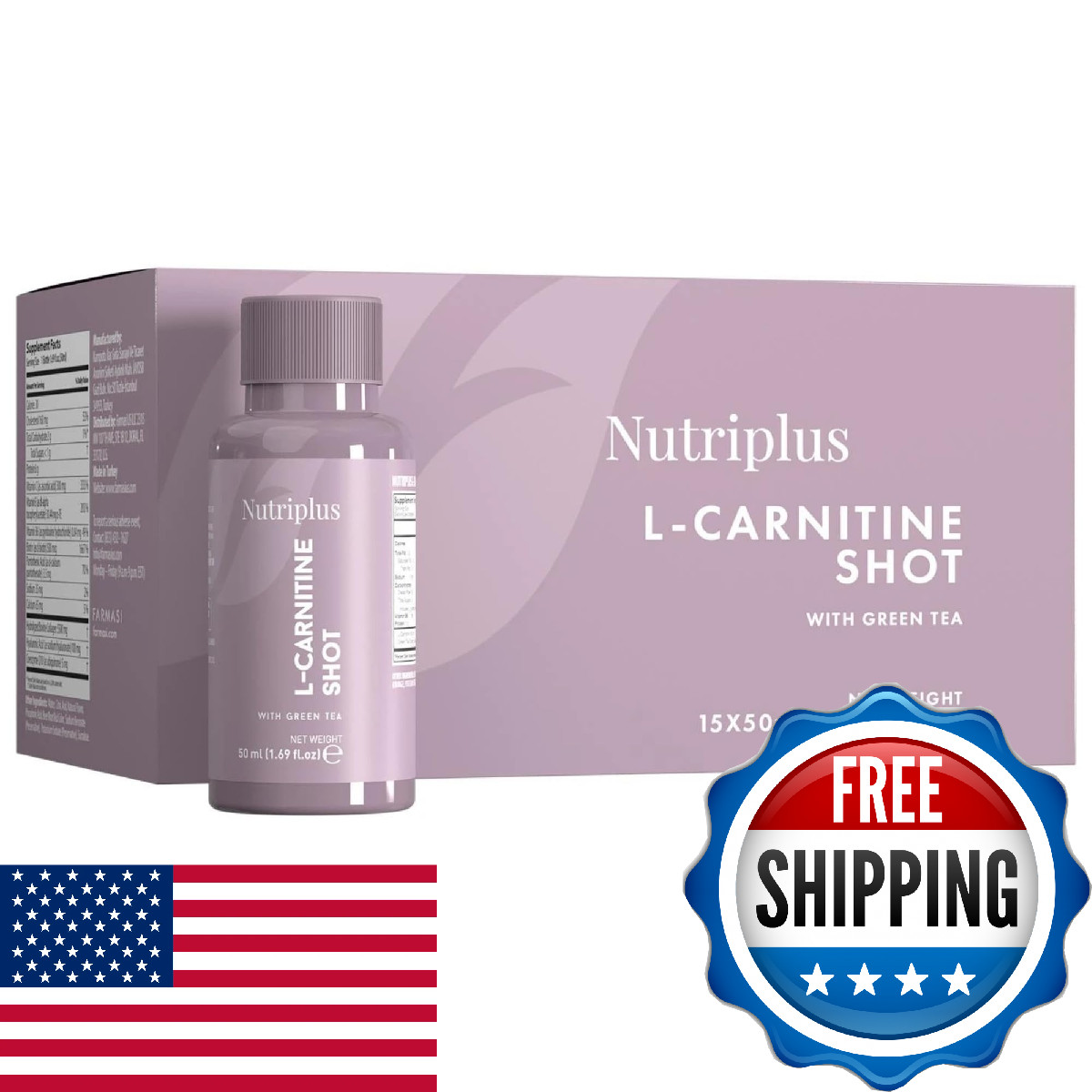 Farmasi Nutriplus L Carnitine Shot Drink 1500 Mg L Carnitine Green Tea Extract