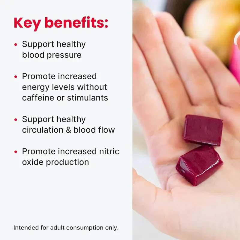 humanN Super Beets for blood pressure support – 60 soft chews – New Bag