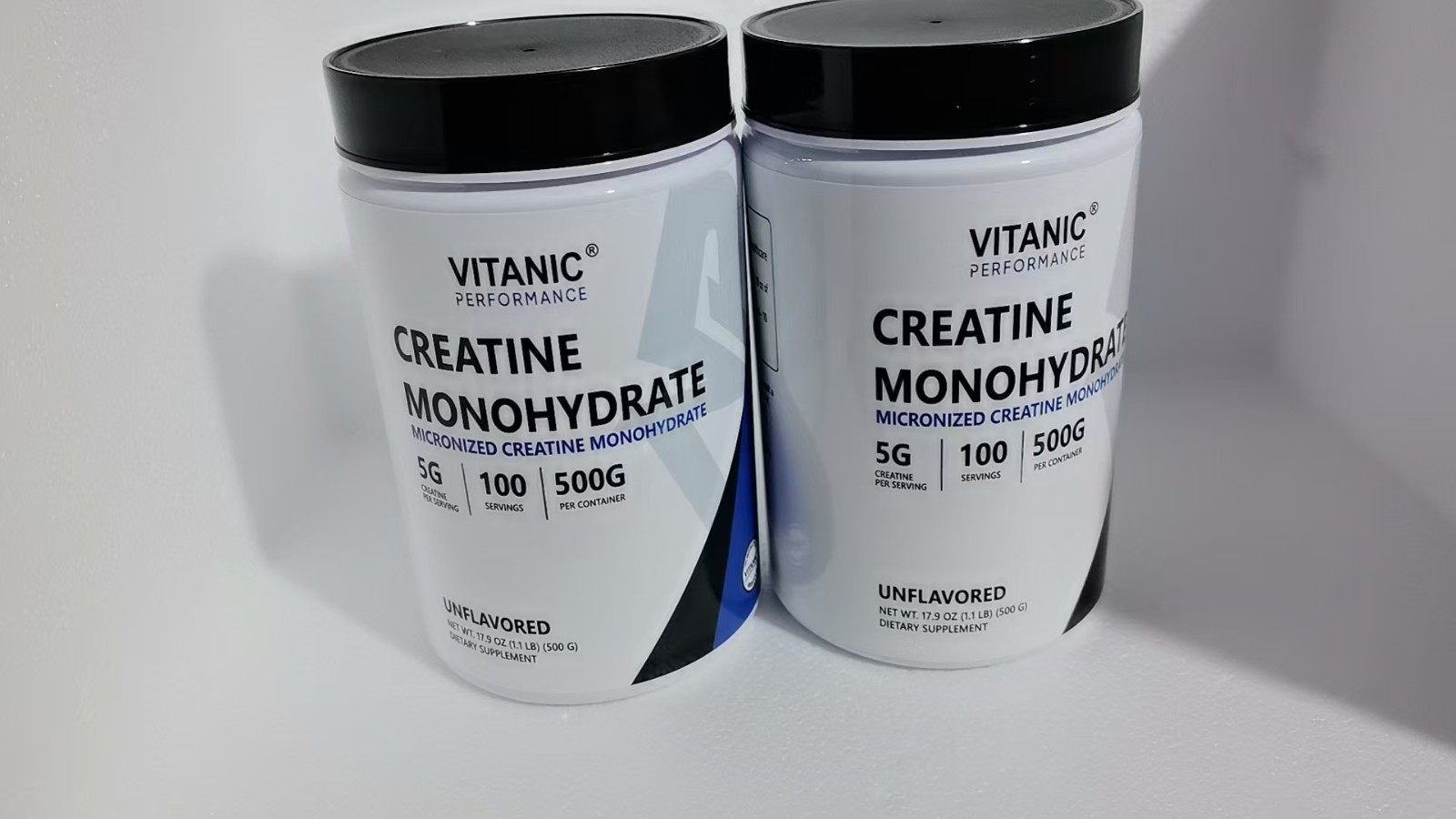 Vitanic Creatine Monohydrate 500 Gram – Pure Powder , Gluten-Free, Non-GMO