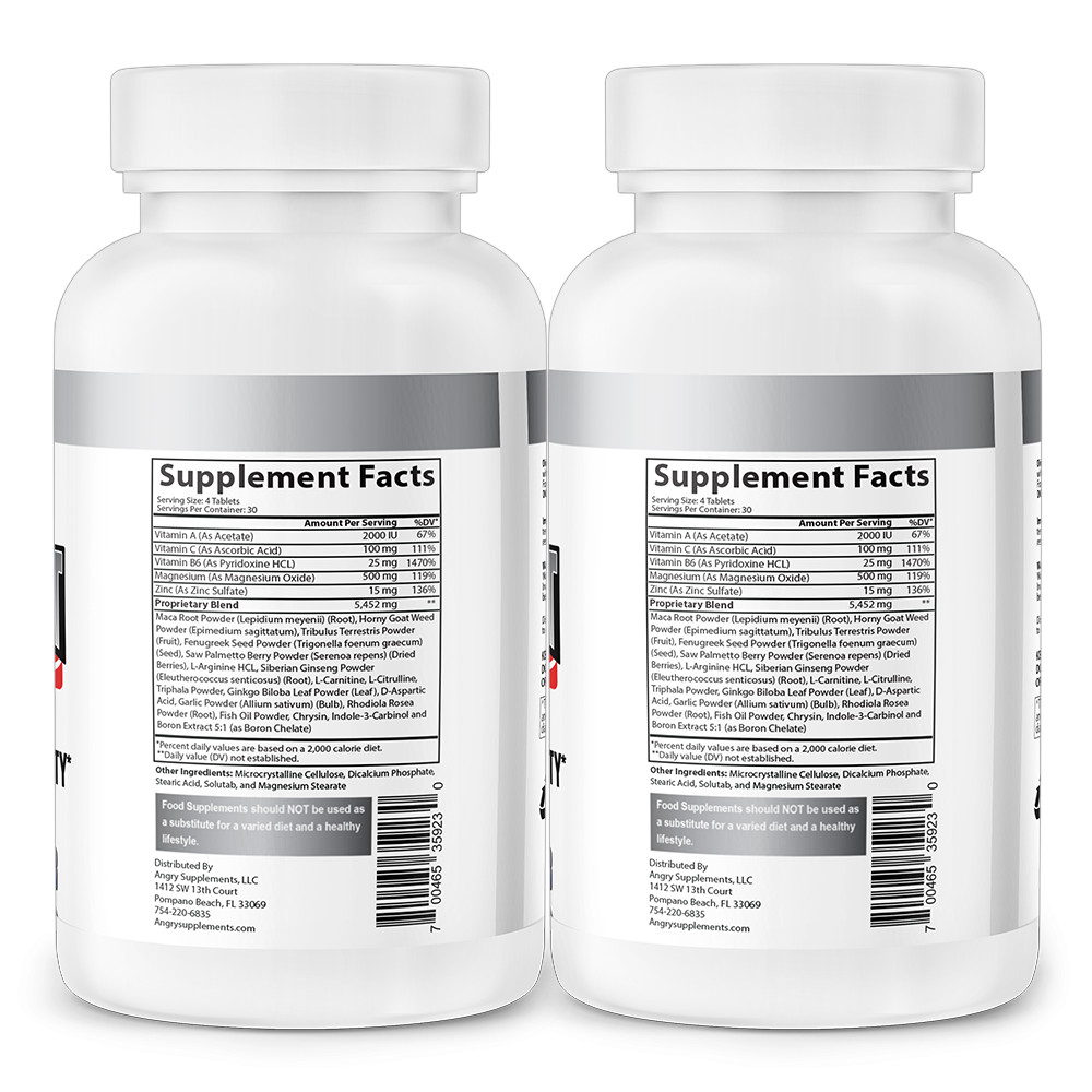 Monster Test 120ct Tablets, Testosteron Booster for Men Testosterona Pills 240CT