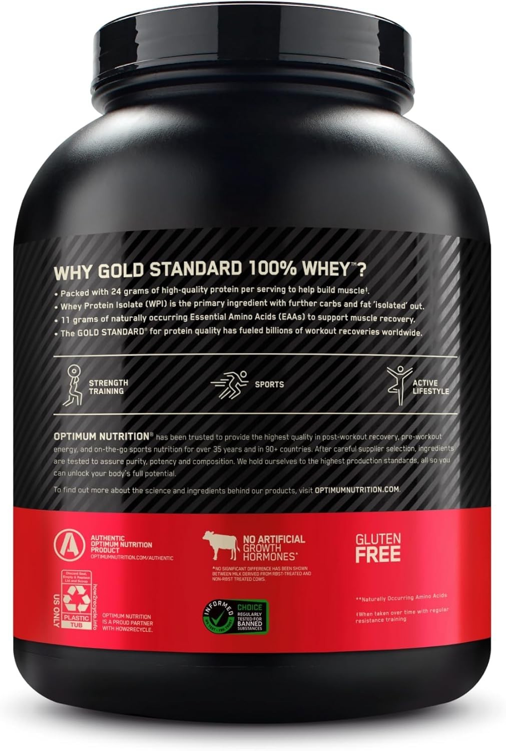 100% Whey Protein Powder, Vanilla Ice Cream 5lb – Boost Recovery Fast