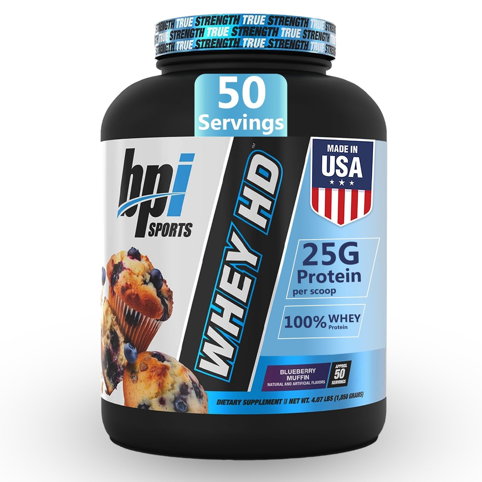 BPI Sports Whey HD Ultra Premium Protein Powder Isolate Workout Whey Protein