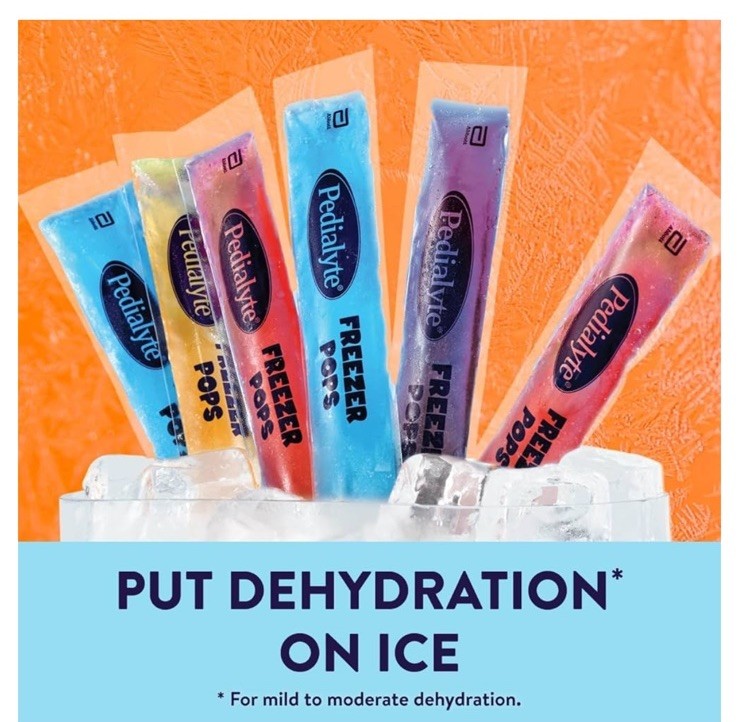 Pedialyte Freezer Pops Oral Electrolyte Solution Natural Assorted Flavors 16ct