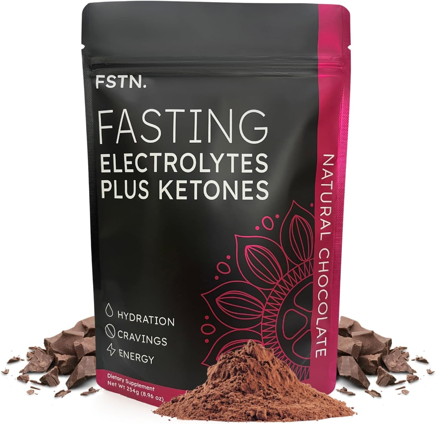 Chocolate Electrolytes Fasting Supplement – Crave Killer, Hydration & Energy – Z