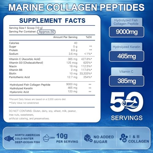 ZEBORA Marine Collagen Peptides Powder – Wild Caught Hydrolyzed Fish Collagen