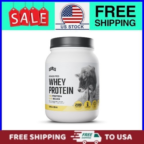 Levels Grass Fed Whey Protein Powder No Artificials 24GProtein 1.48LB