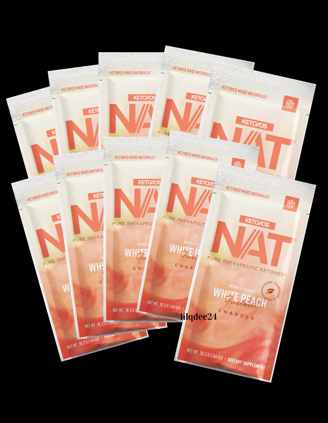 🔥Pruvit Keto OS NAT Ketones White Peach Charged 10 Pack! 2027