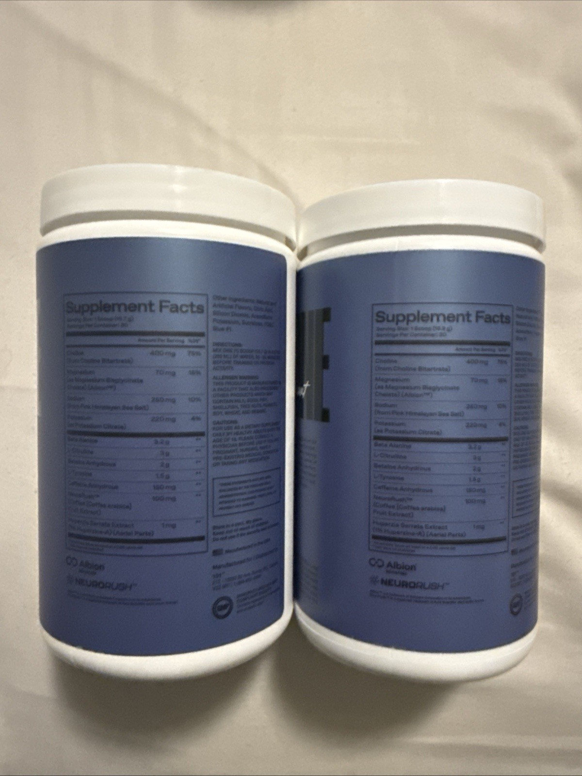 ONE OF ONE Sport Pre-Workout – Clean Energy & Focus with NeuroRush – two Jars