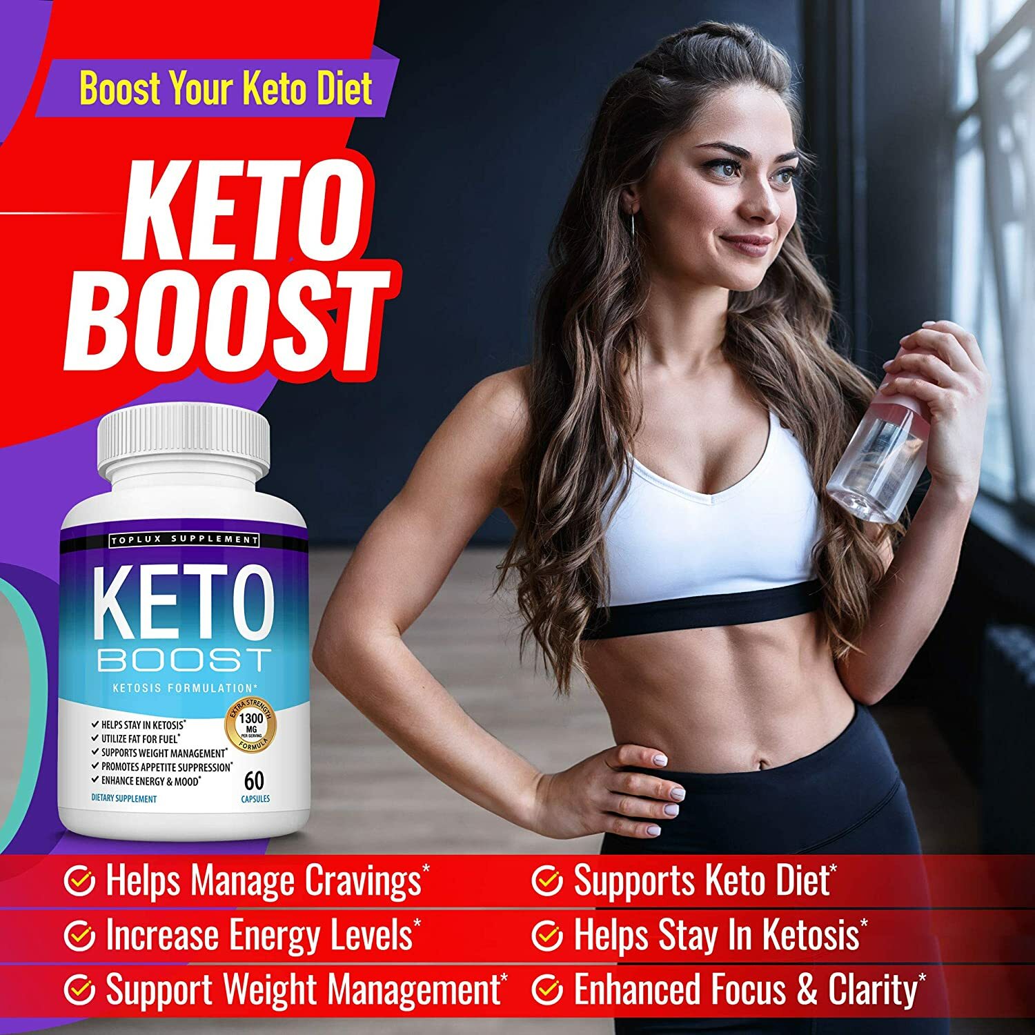 Keto Diet Pills BOOST CUTS- Burner Supplement for Women & Men
