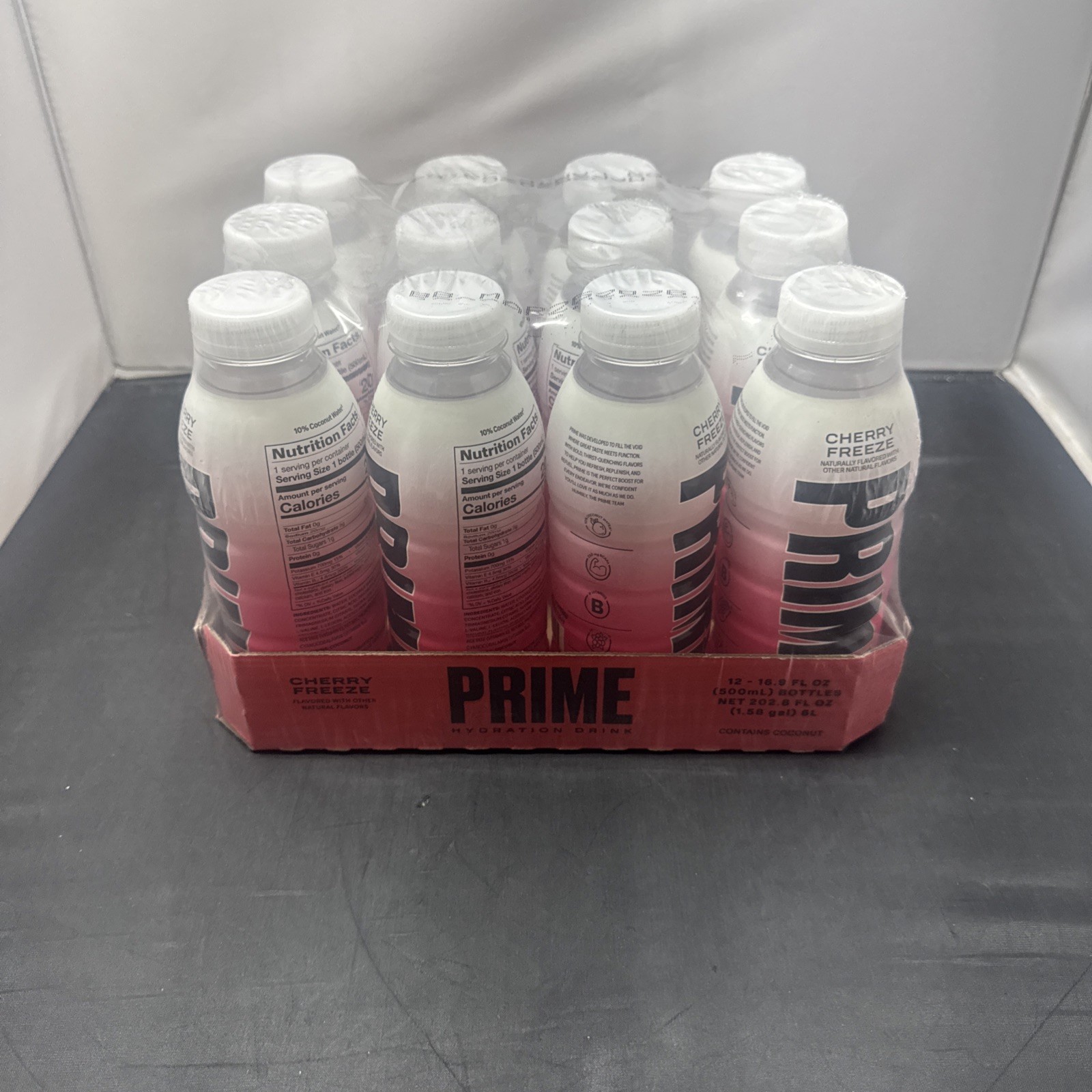 PRIME Hydration Drink 16.9 Fl Oz Pack of 12 Natural Electrolytes Zero Sugar