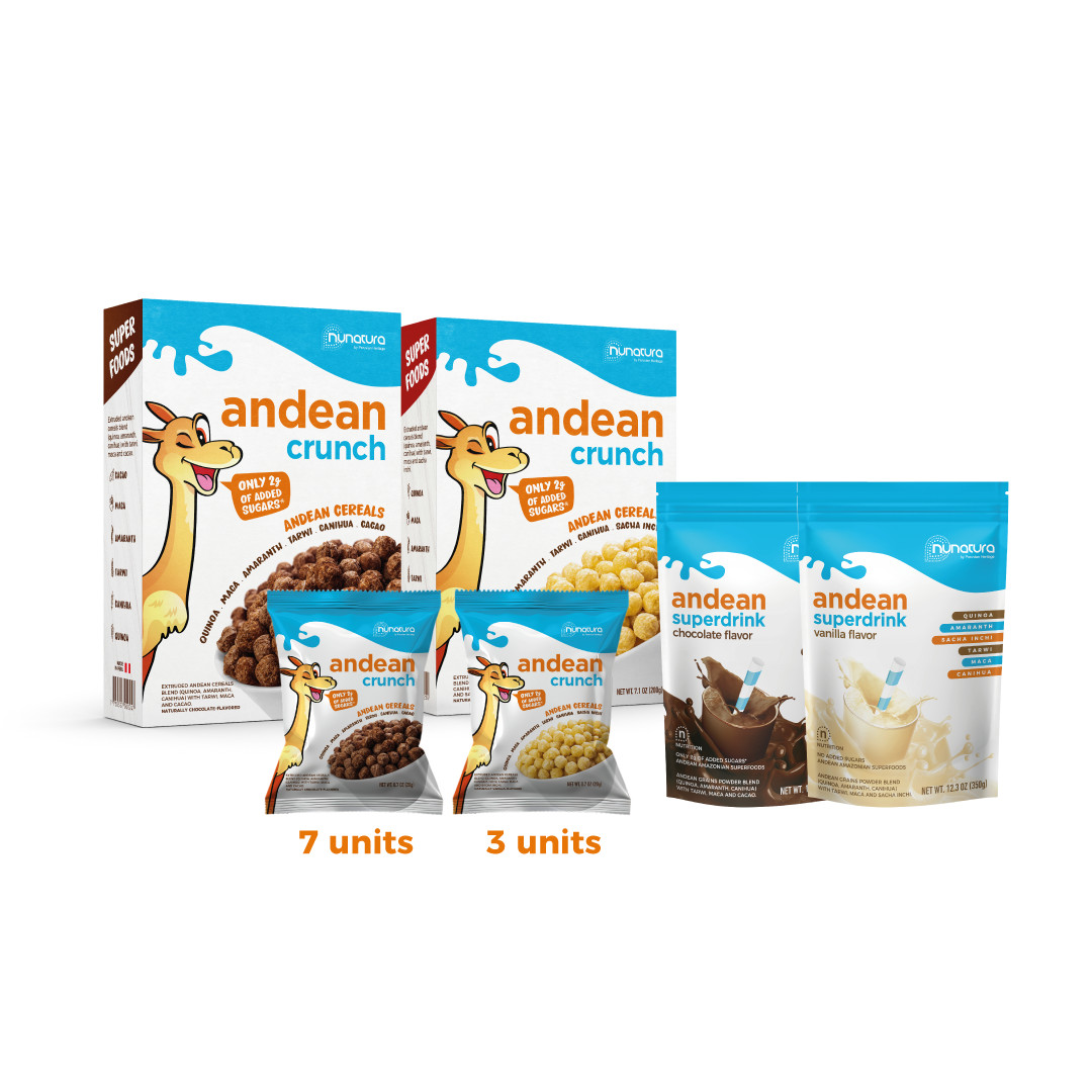 Kit / Cereal, Powder, Snack • 6 Organic 100% Plant Bases Superfoods – low Sugar
