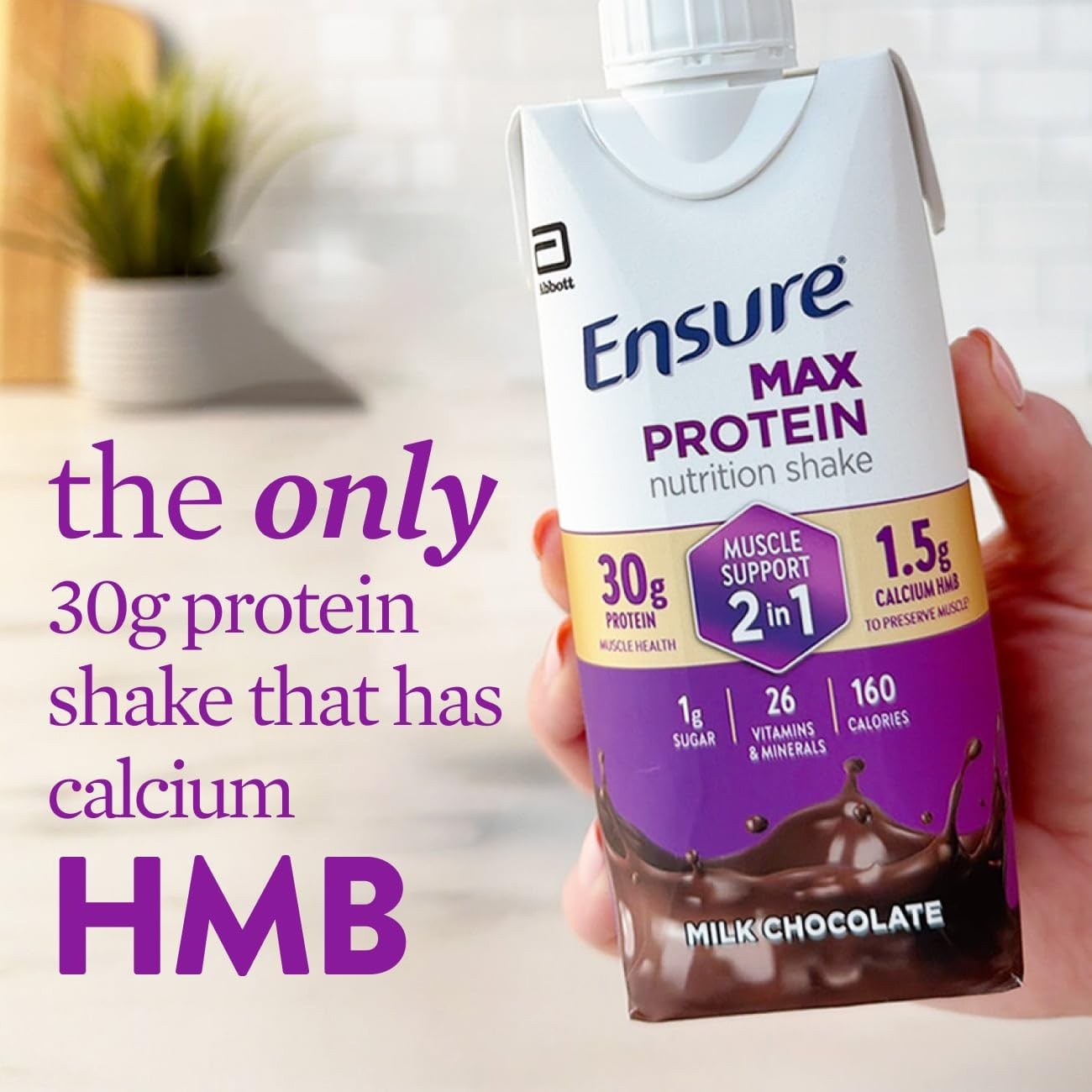 Ensure Max Protein Shake | 2-in-1 Muscle Support | 30g 11 Fl Oz (Pack of 12)