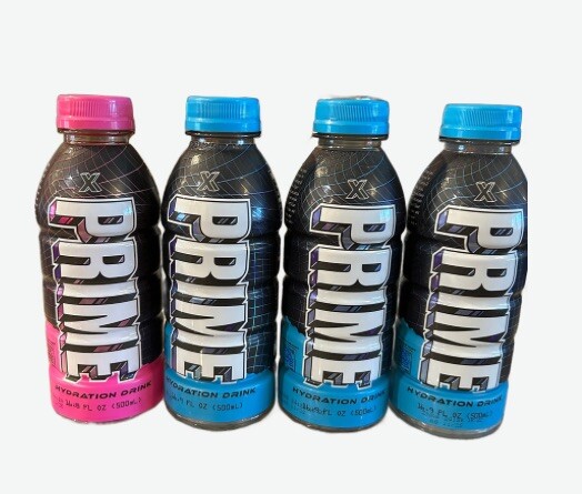 🏳️‍⚧️🏳️‍⚧️PRIME X Hydration Drink Treasure Hunt 2 BLUE AND 2 PINK New SEALED