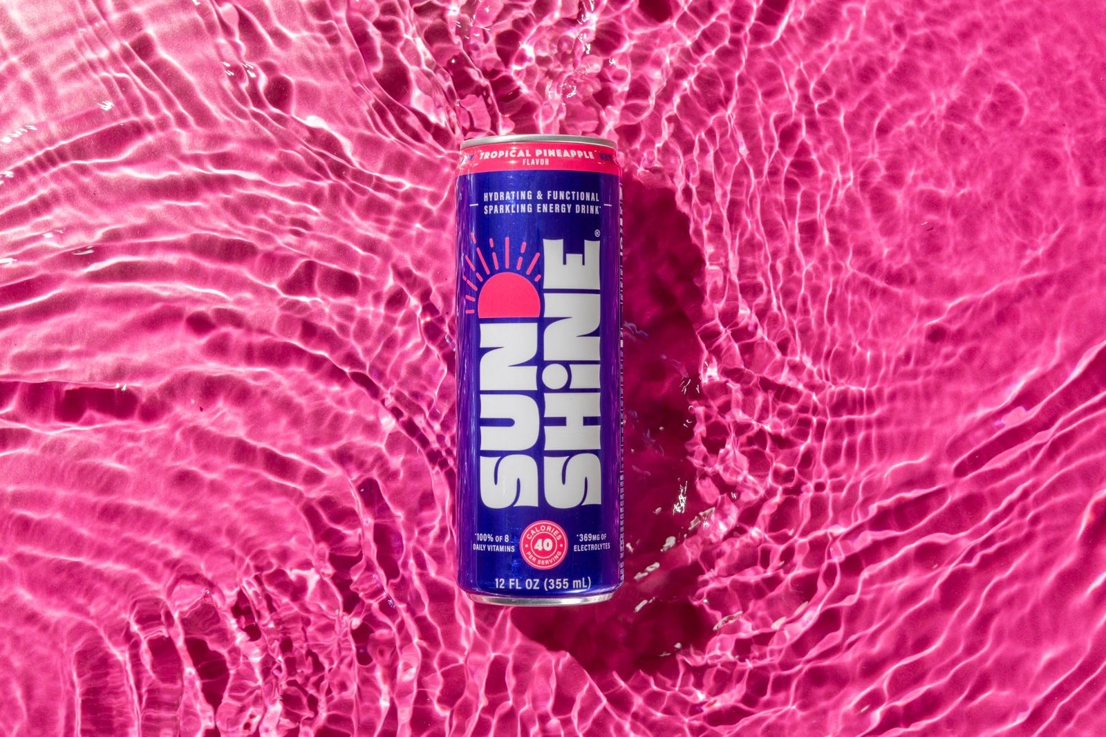 Legendary Sunshine Sunshine Sparkling Energy Drink Tropical Pineapple Daily