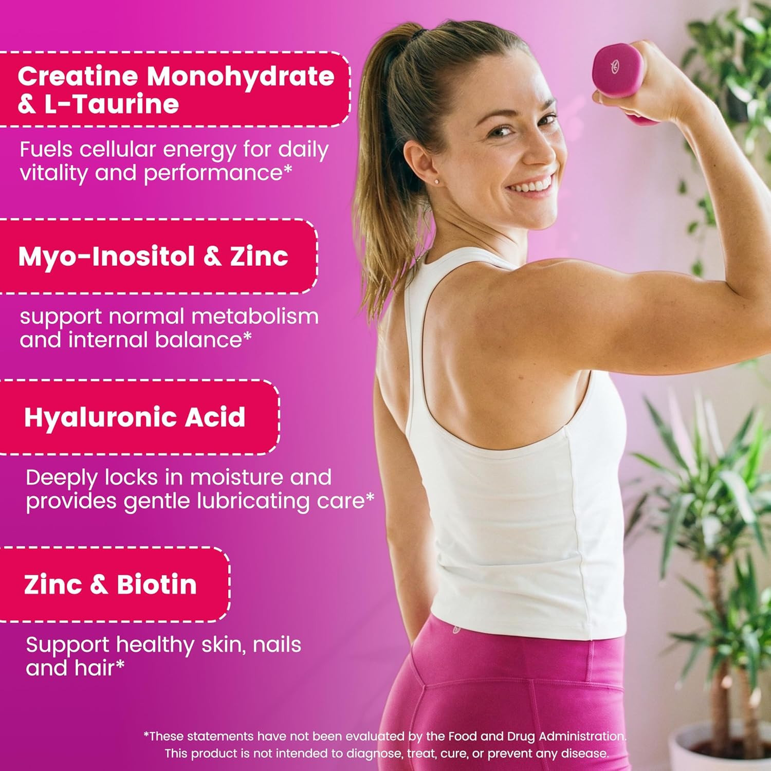 Creatine Gummies for Women – 5000Mg Creatine Monohydrate for Lean Muscle Support