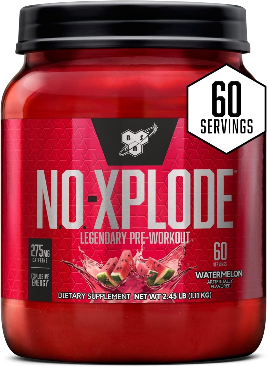 BSN NO Xplode Pre-Workout Pump Nitric Oxide Booster 60 Servings 5 Flavors New
