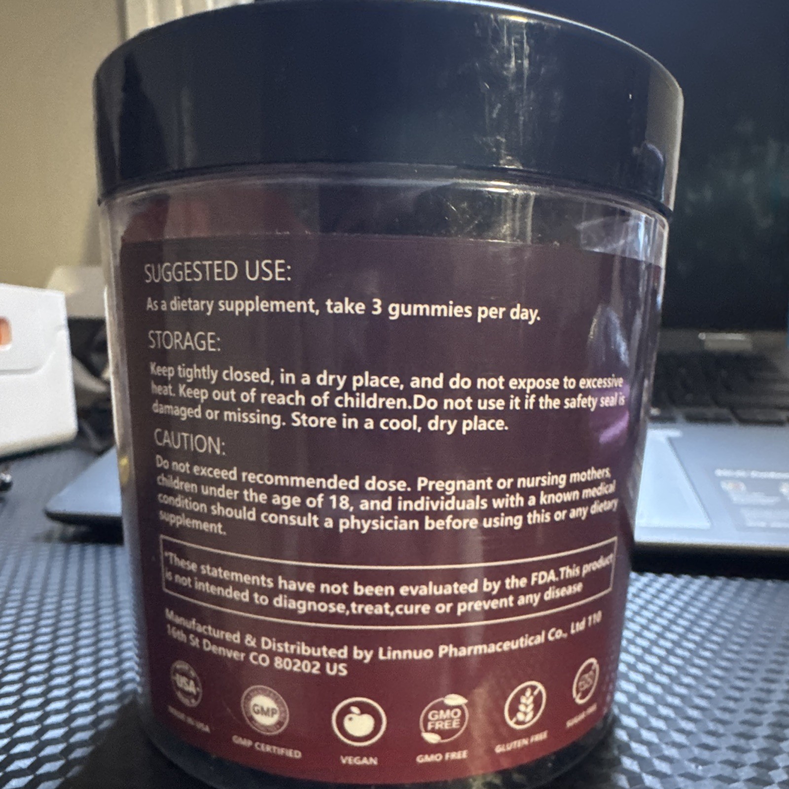 Crasye Creatine Monohydrate Gummies 5000mg Blueberry Raspberry 120 Vegan