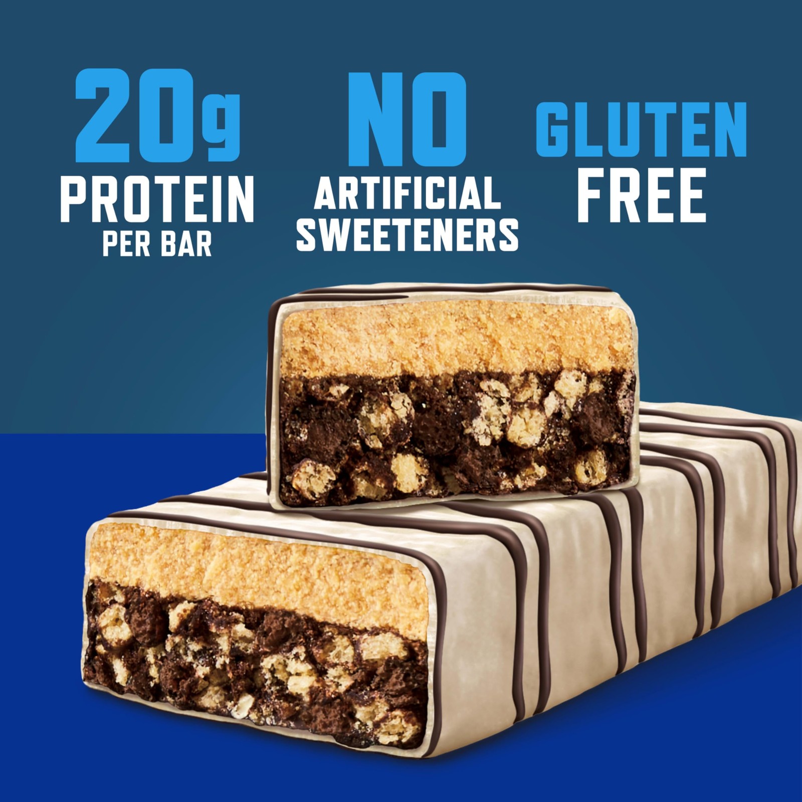 CLIF BUILDERS Protein Bars, White Fudge OREO-Flavored, 20g 5.25″ x 2.25″