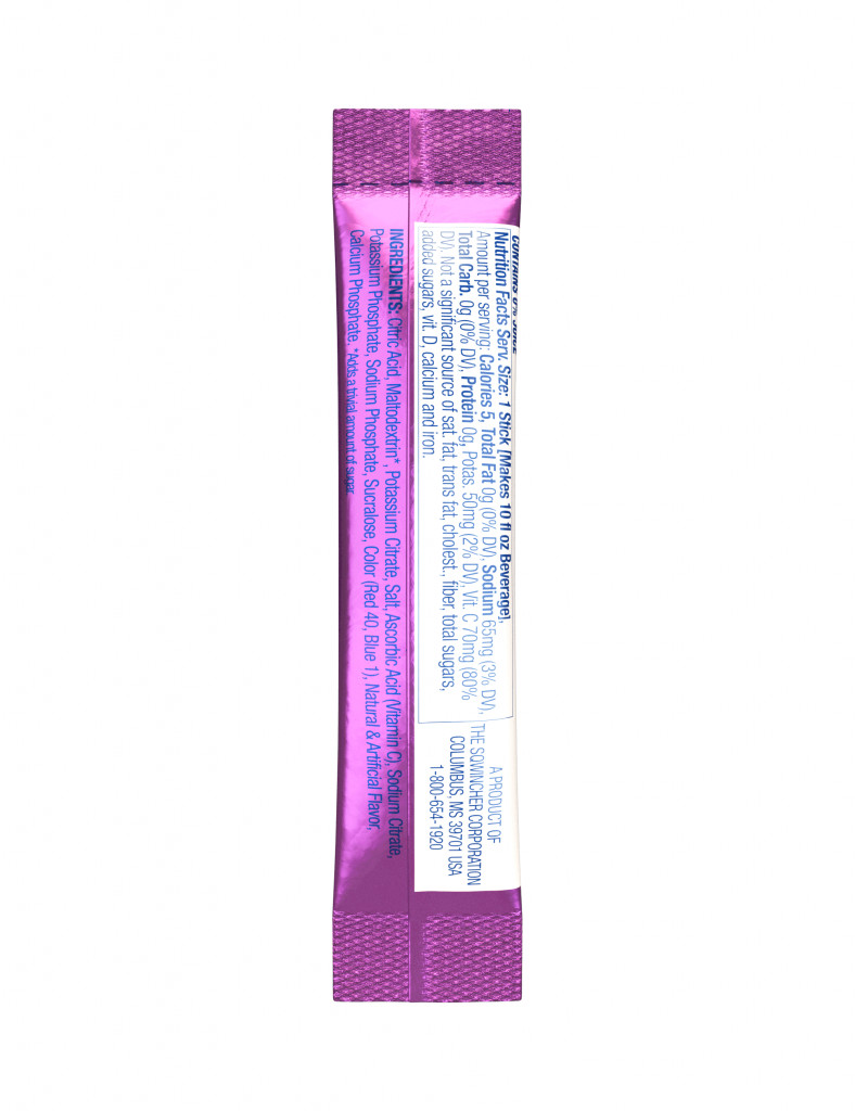 Sqwincher Qwik Stik – Grape – 10 oz Yield ZERO Sugar Powder Mix 159060204