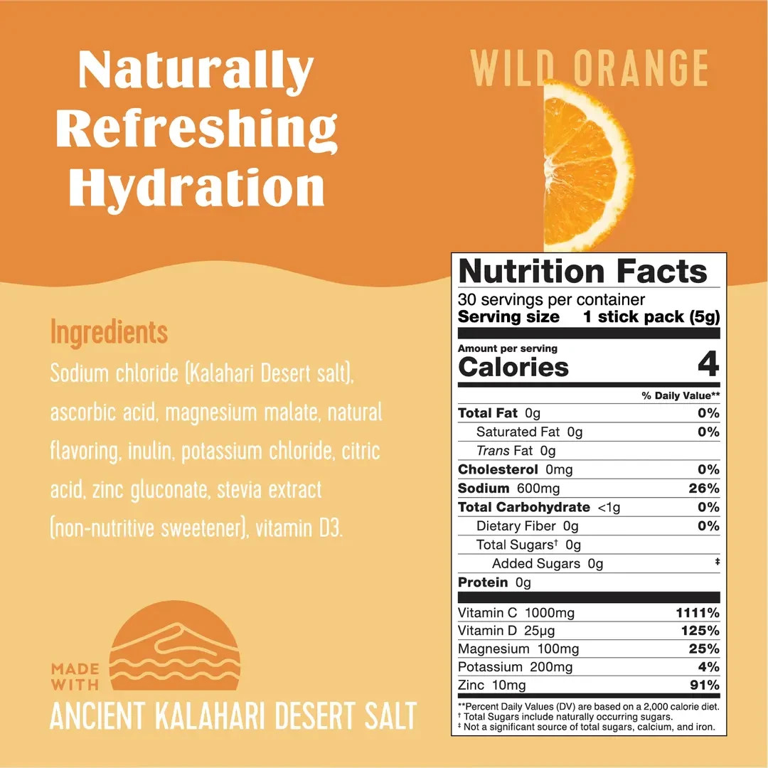 SaltWTR Functional Clean Electrolyte Hydration Drink Mix – Variety 20 Pack