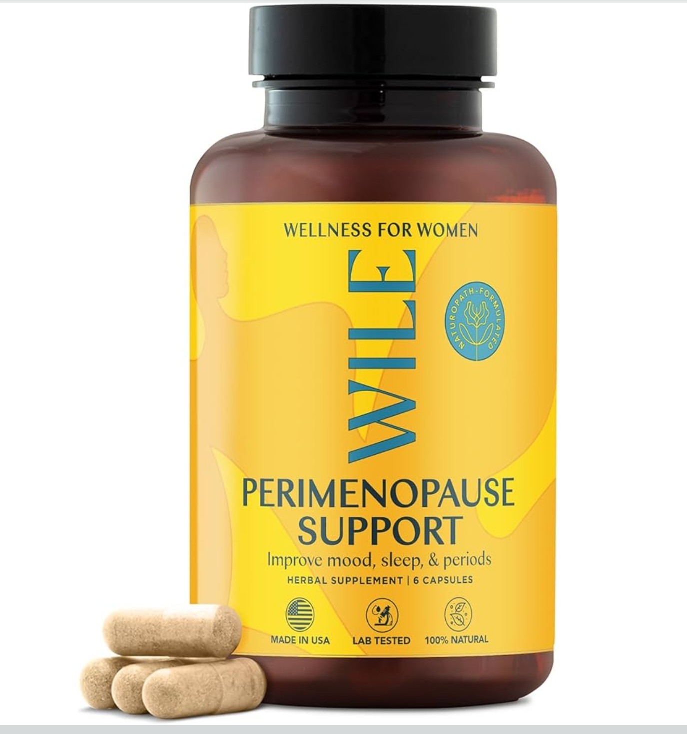 WILE PERIMENOPAUSE SUPPORT Mood & Sleep 60 Capsules (30 Servings) BEST BY 08/26