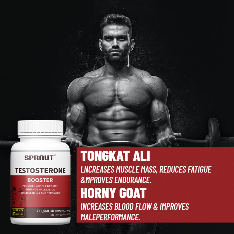 Testosteron Booster 60 Capsules Men’s Health, Build Energy Muscle Stamina