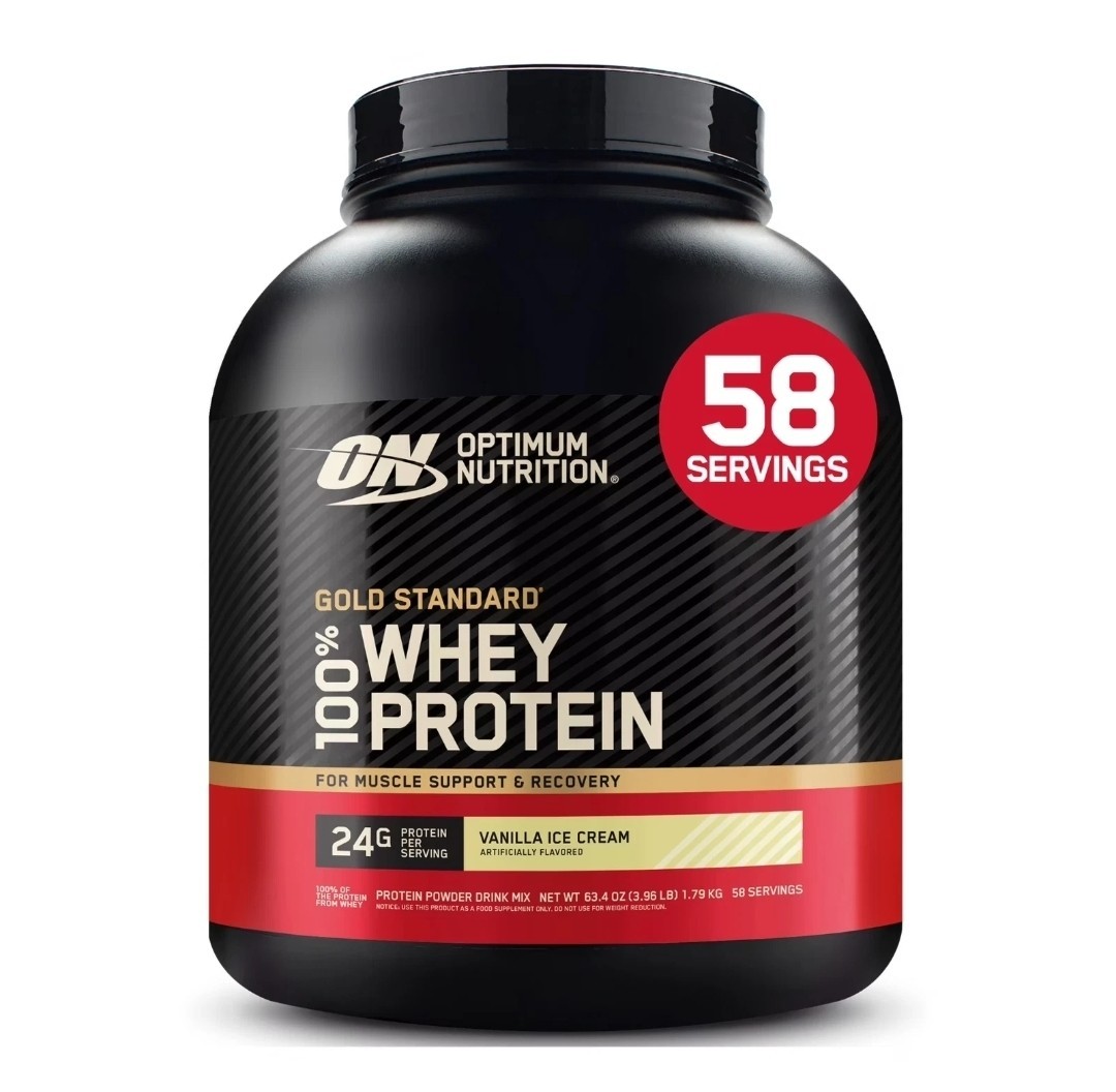 Optimum Nutrition Gold Standard Protein Powder Vanilla Ice Cream 4 lb EXP 5/2028
