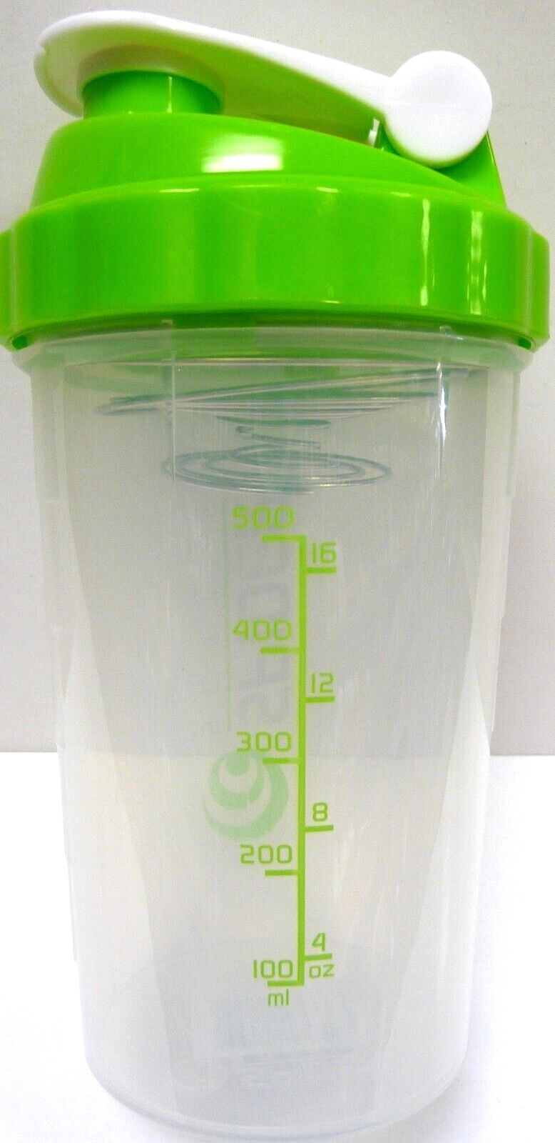 Spider bottle,protein shaker cup mini clear/Green cup Scale 16 oz