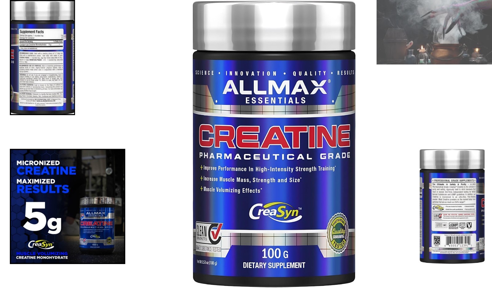 Unflavored Instantized Creatine Monohydrate – 100g Powder for Enhanced Energy