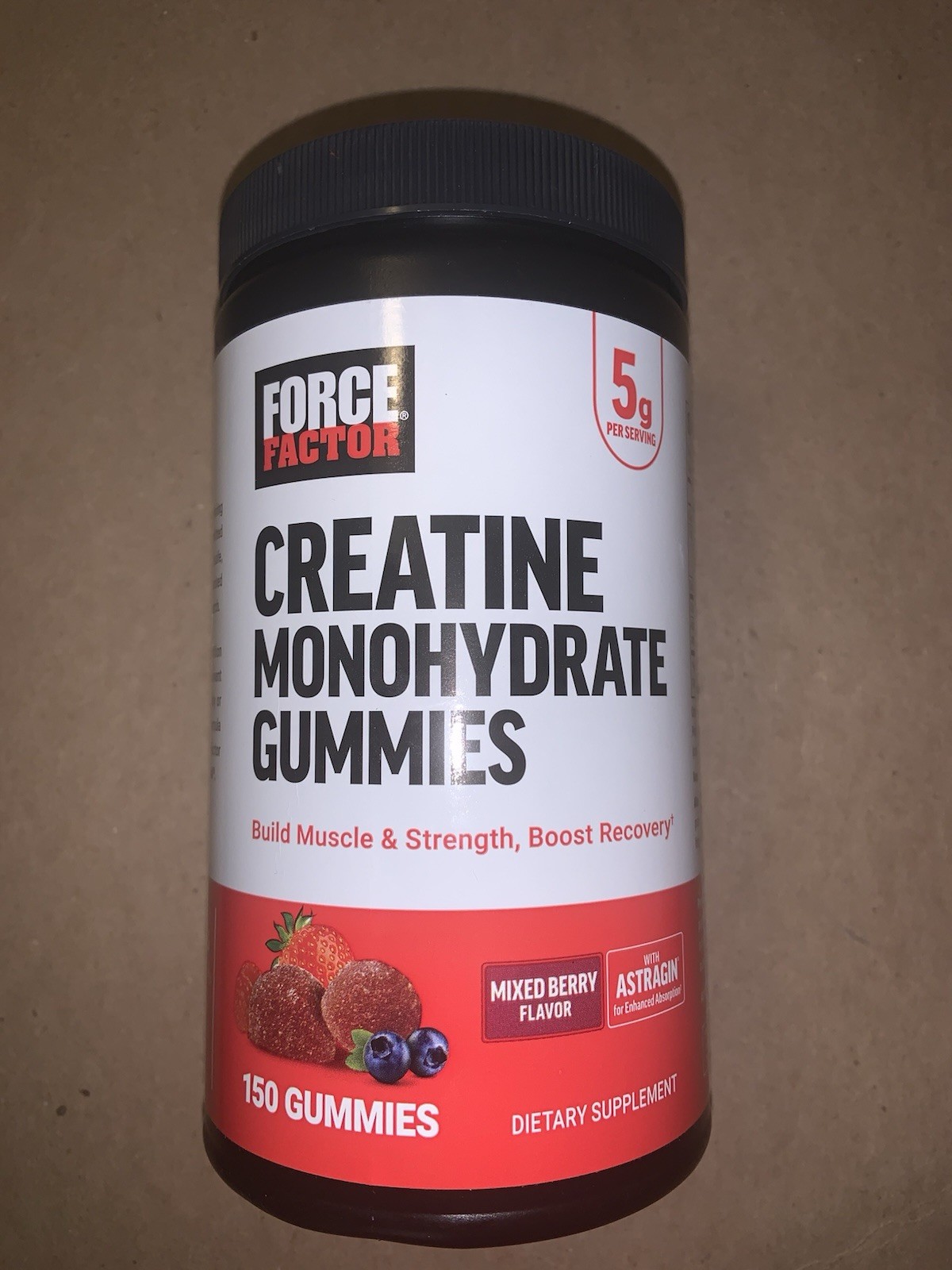 4X Lot Force Factor Creatine Mono hydrate Gummies 5 G 150ct Ex 01/28