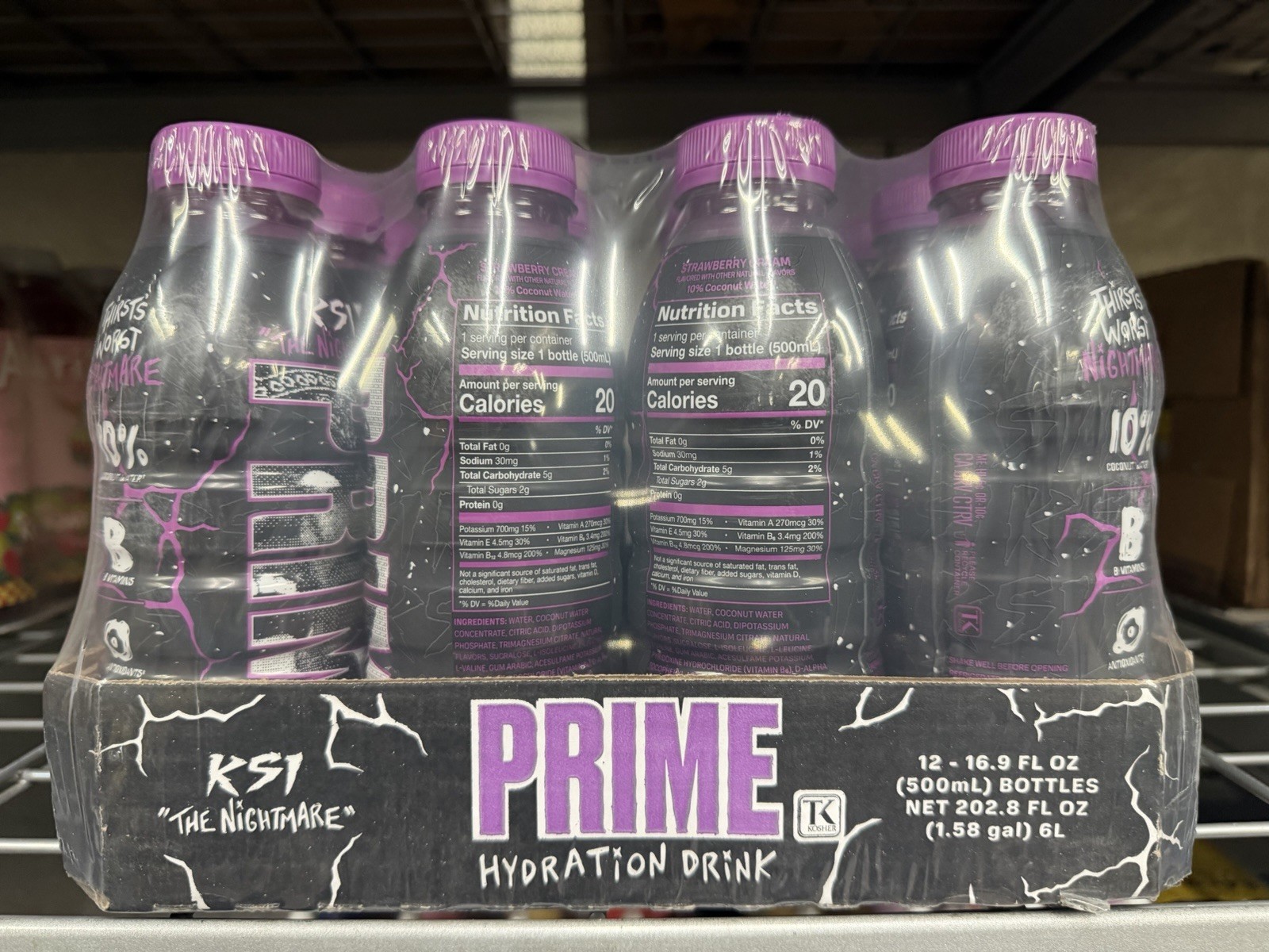 PRIME HYDRATION Drink (16.9oz) KSI “The Nightmare”Rare *BRAND NEW*