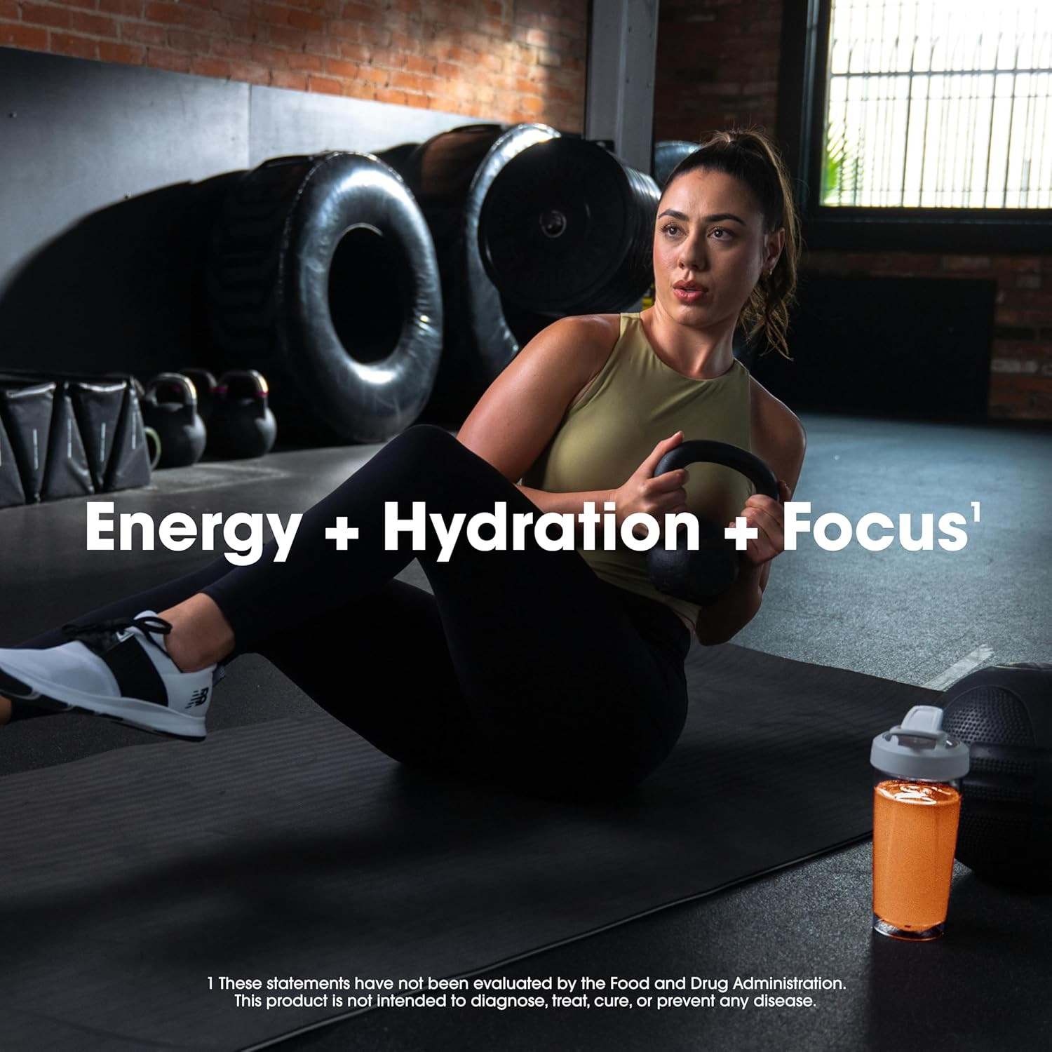 Amino Energy Powder plus Hydration, with BCAA, Electrolytes, and Caffeine, Tang