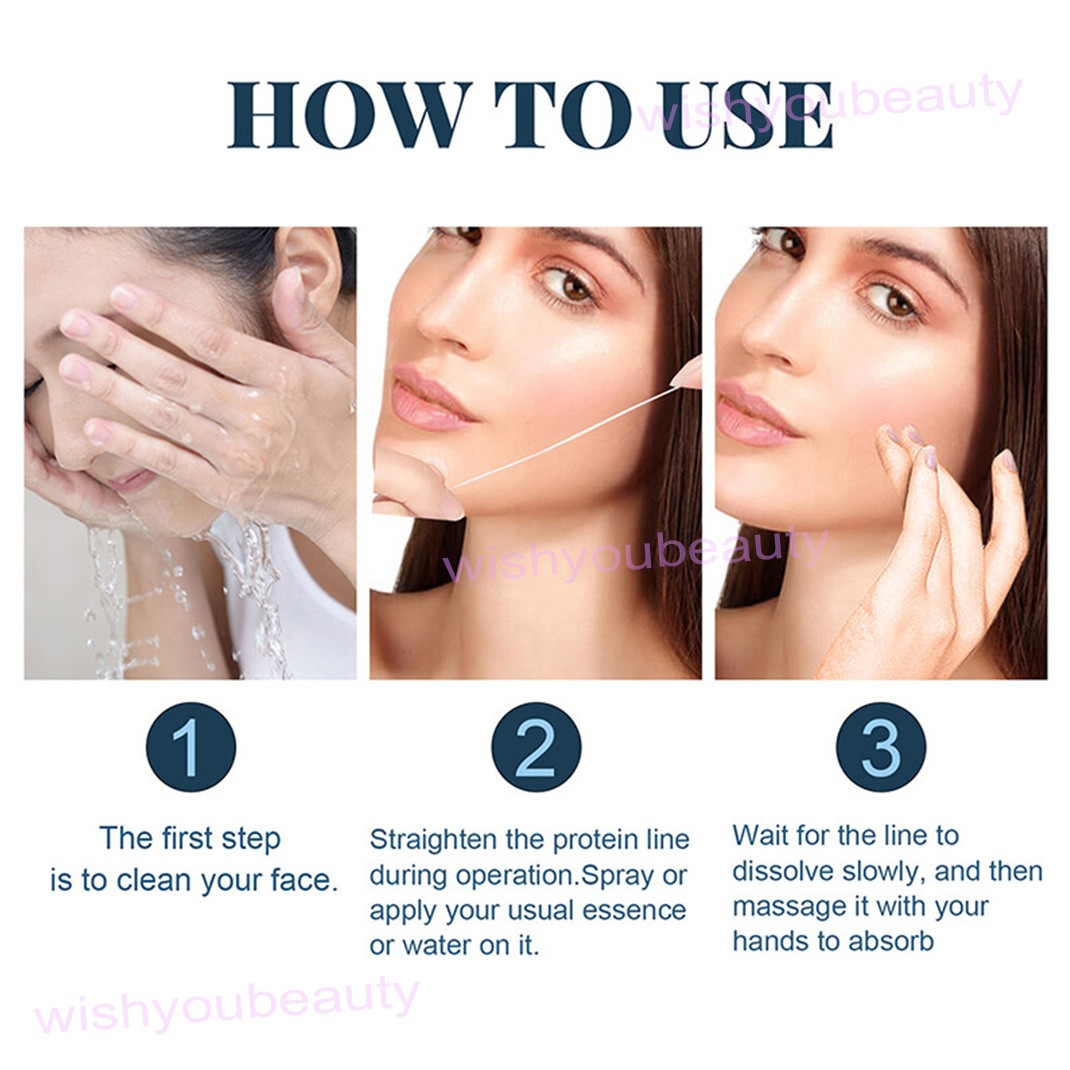 100pcs/Bag Facial Collagen Thread Lift Protein Peptide Line Carving Skin Care