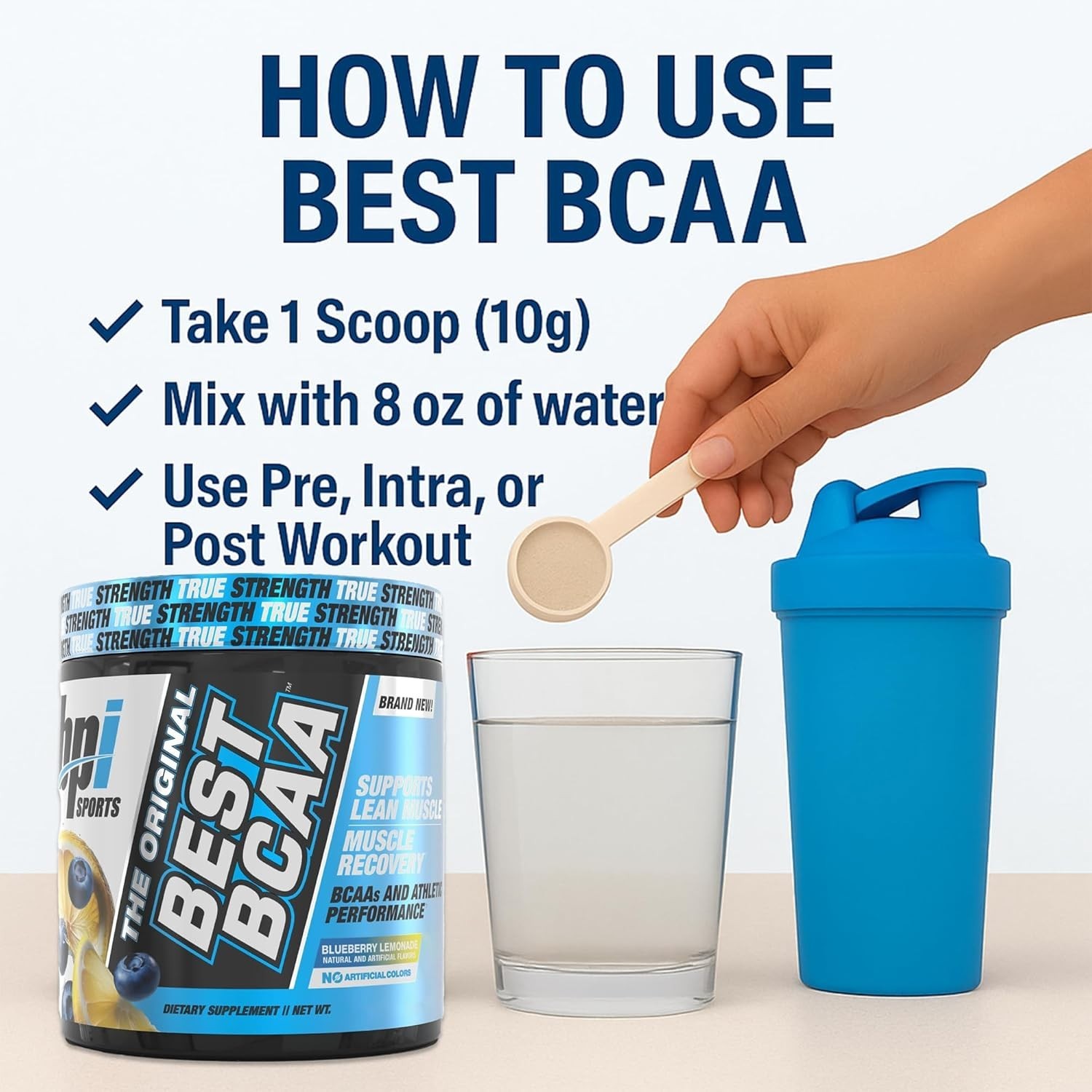 BPI Sports, Best BCAA, Blueberry Lemonade, 30 Servings